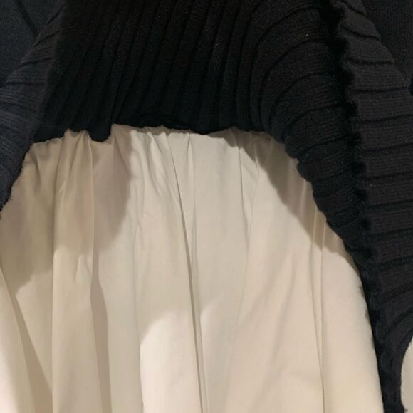 Avantlook Spliced Crewneck Sweater or Dress  - Blackwhite  size S - Picture 7 of 7